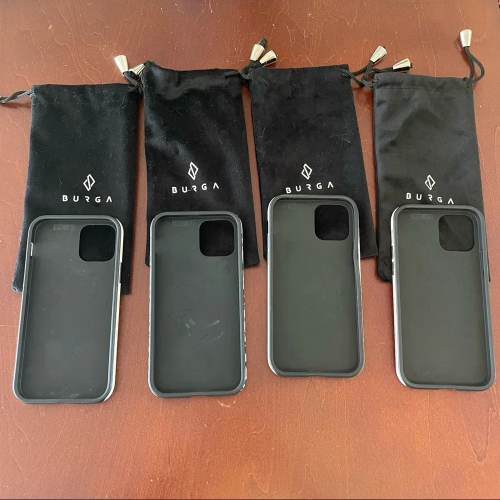 Four pack of BURGA iPhone 12 cases